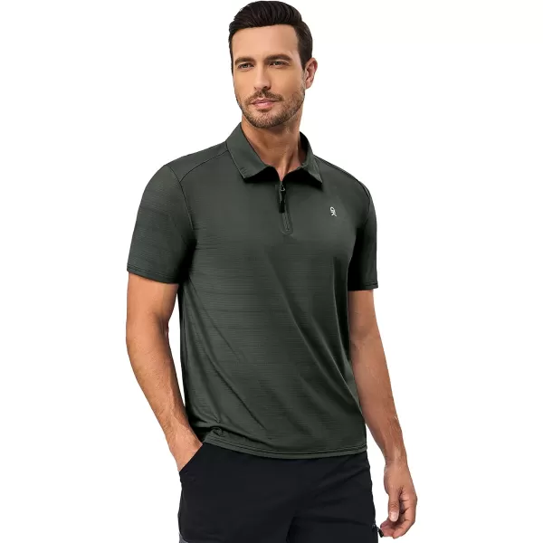 Little Donkey Andy Men's Golf Short Sleeve Polo Shirt with Quick Dry Stretch