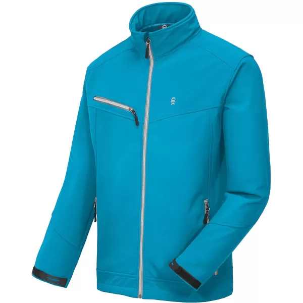 Little Donkey Andy Men's Lightweight Full Zip Softshell Jacket Long Sleeve Soft Fleece Coat for Hiking Golf