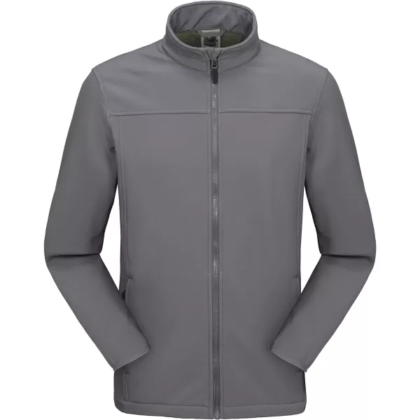 Little Donkey Andy Men's Lightweight Full Zip Softshell Jacket Long Sleeve Soft Fleece Coat for Hiking Golf