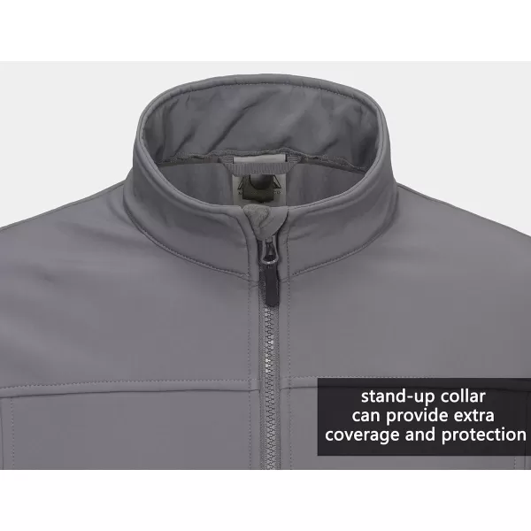 Little Donkey Andy Men's Lightweight Full Zip Softshell Jacket Long Sleeve Soft Fleece Coat for Hiking Golf
