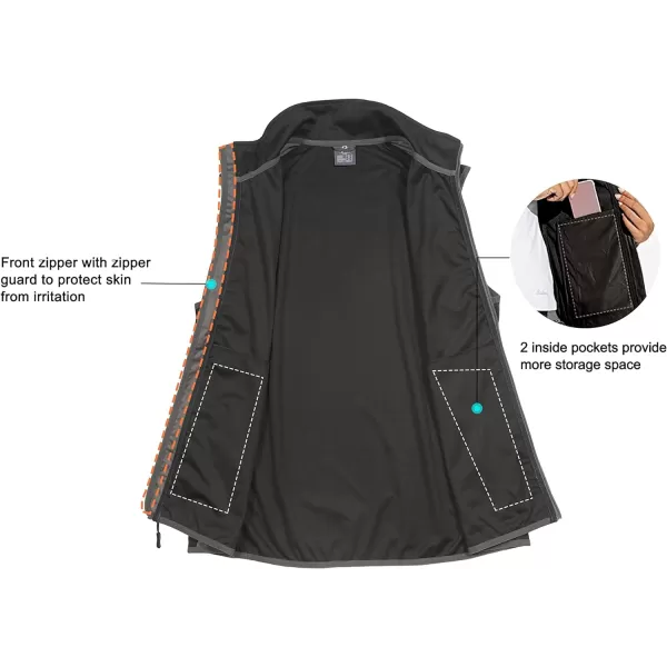 Little Donkey Andy Men's Lightweight Golf Vest,Windproof Softshell Vests Outerwear, Sleeveless Jacket for Running Hiking