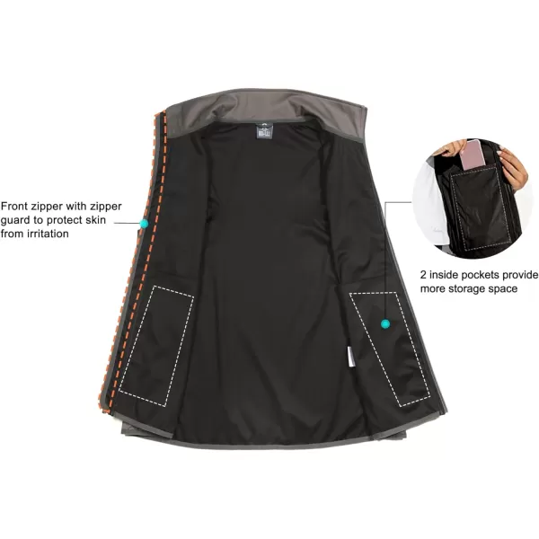 Little Donkey Andy Men's Lightweight Golf Vest,Windproof Softshell Vests Outerwear, Sleeveless Jacket for Running Hiking