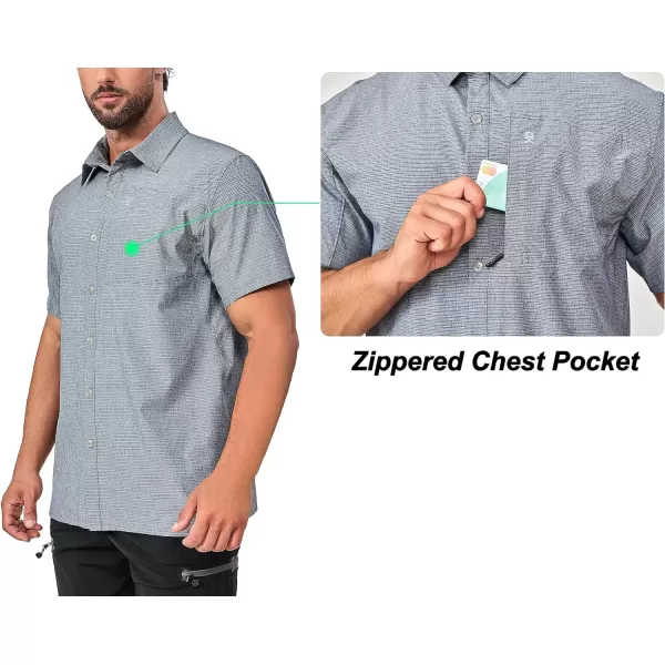 Little Donkey Andy Men's Lightweight Quick Dry Button Down Shirts for Golf Hiking Casual Breathable UPF50