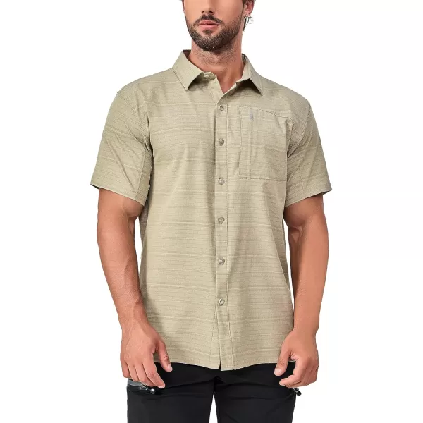 Little Donkey Andy Men's Lightweight Quick Dry Button Down Shirts for Golf Hiking Casual Breathable UPF50