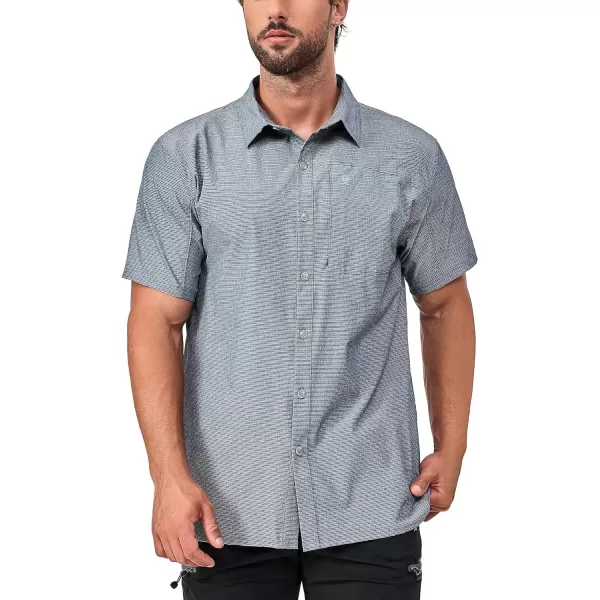 Little Donkey Andy Men's Lightweight Quick Dry Button Down Shirts for Golf Hiking Casual Breathable UPF50