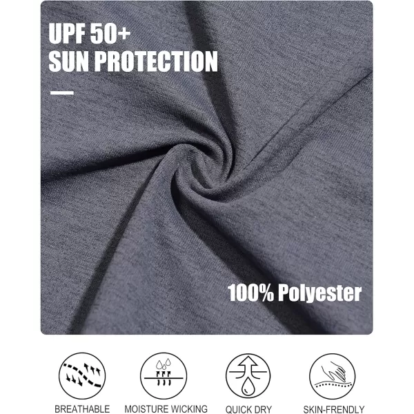 Little Donkey Andy Men's Lightweight Quick Dry Full Zip Hooded Jacket Sun Protection Breathable for Golf Hiking Running