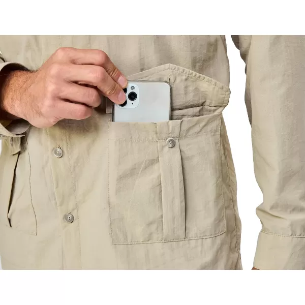 Little Donkey Andy Men's Lightweight Quick Dry Shirts for Hiking Travel Fishing Long Sleeve UPF50 Cargo Pockets