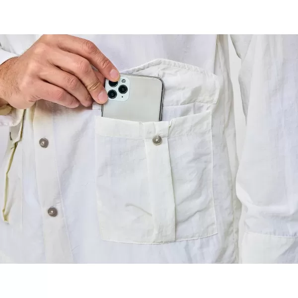 Little Donkey Andy Men's Lightweight Quick Dry Shirts for Hiking Travel Fishing Long Sleeve UPF50 Cargo Pockets