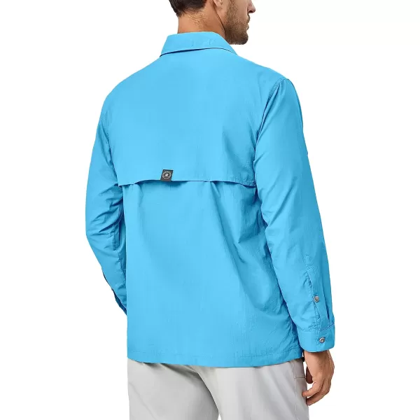 Little Donkey Andy Men's Lightweight Quick Dry Shirts for Hiking Travel Fishing Long Sleeve UPF50 Cargo Pockets