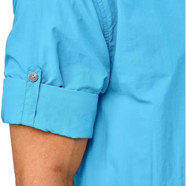Little Donkey Andy Men's Lightweight Quick Dry Shirts for Hiking Travel Fishing Long Sleeve UPF50 Cargo Pockets