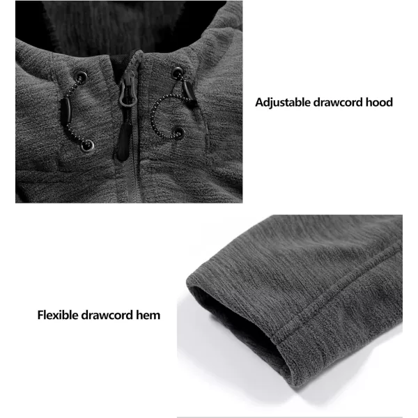 Little Donkey Andy Men's Polar Warm Fleece Jackets for Hiking Travel Casual Winter