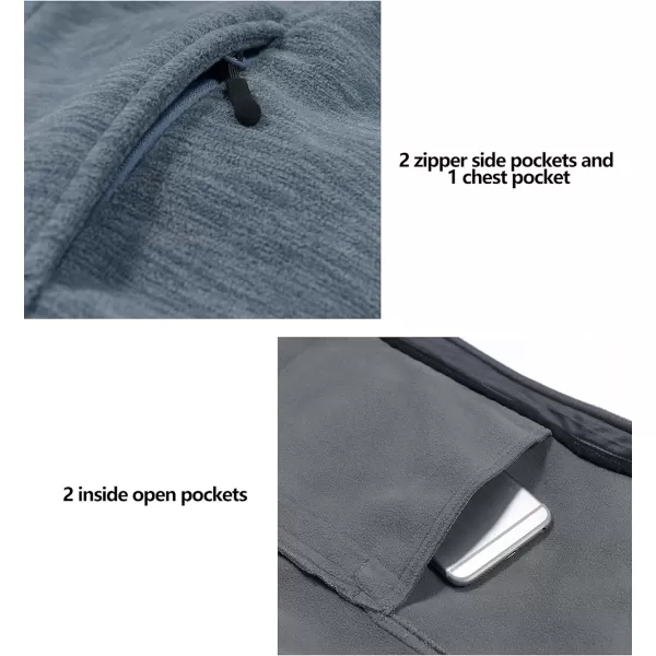 Little Donkey Andy Men's Polar Warm Fleece Jackets for Hiking Travel Casual Winter