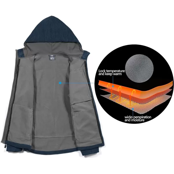 Little Donkey Andy Men's Polar Warm Fleece Jackets for Hiking Travel Casual Winter