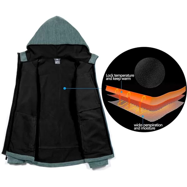 Little Donkey Andy Men's Polar Warm Fleece Jackets for Hiking Travel Casual Winter