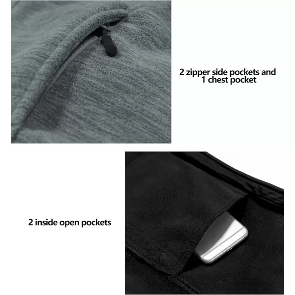 Little Donkey Andy Men's Polar Warm Fleece Jackets for Hiking Travel Casual Winter
