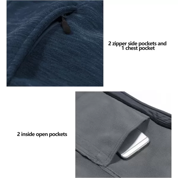 Little Donkey Andy Men's Polar Warm Fleece Jackets for Hiking Travel Casual Winter