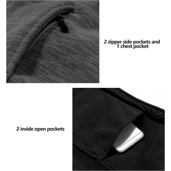 Little Donkey Andy Men's Polar Warm Fleece Jackets for Hiking Travel Casual Winter