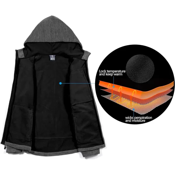 Little Donkey Andy Men's Polar Warm Fleece Jackets for Hiking Travel Casual Winter