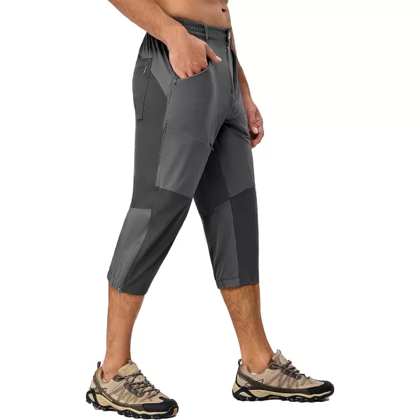 Little Donkey Andy Men's Quick Dry 3/4 Pants Capri Shorts Lightweight Hiking Running Travel Casual