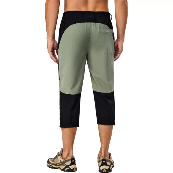 Little Donkey Andy Men's Quick Dry 3/4 Pants Capri Shorts Lightweight Hiking Running Travel Casual