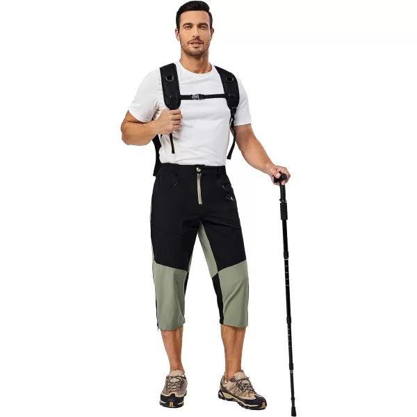 Little Donkey Andy Men's Quick Dry 3/4 Pants Capri Shorts Lightweight Hiking Running Travel Casual
