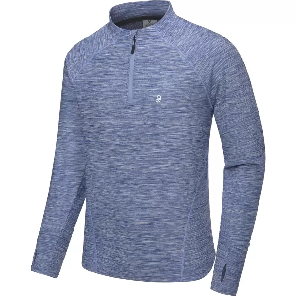 Little Donkey Andy Men's Quick-Dry Active Sports Shirts 1/4 Zip Long Sleeve Running Pullover Tops UPF 50+ Outdoor Sweatshirt