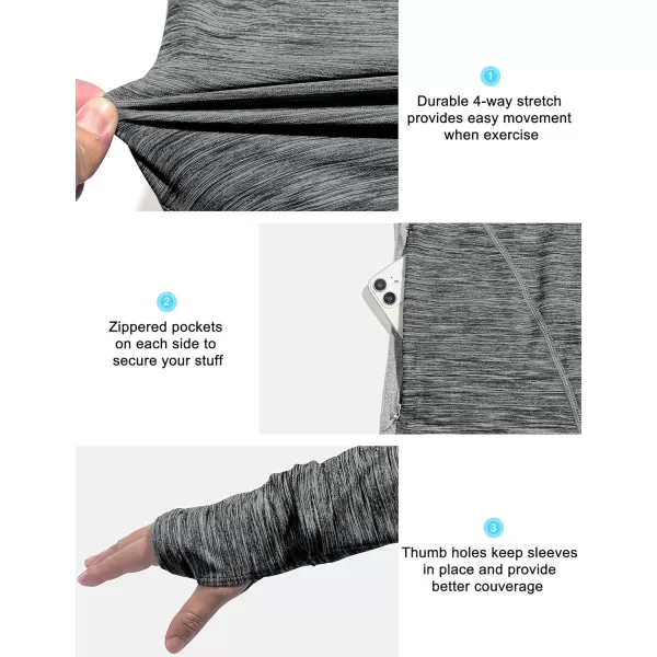 Little Donkey Andy Men's Quick-Dry Active Sports Shirts 1/4 Zip Long Sleeve Running Pullover Tops UPF 50+ Outdoor Sweatshirt
