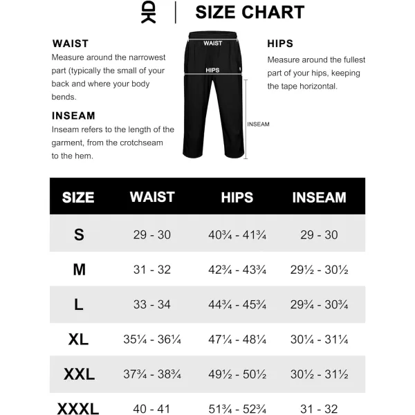 Little Donkey Andy Men's Quick Dry Capri Pants, Stretch Lightweight Summer Crop Pants Below Knee for Hiking, Jogging