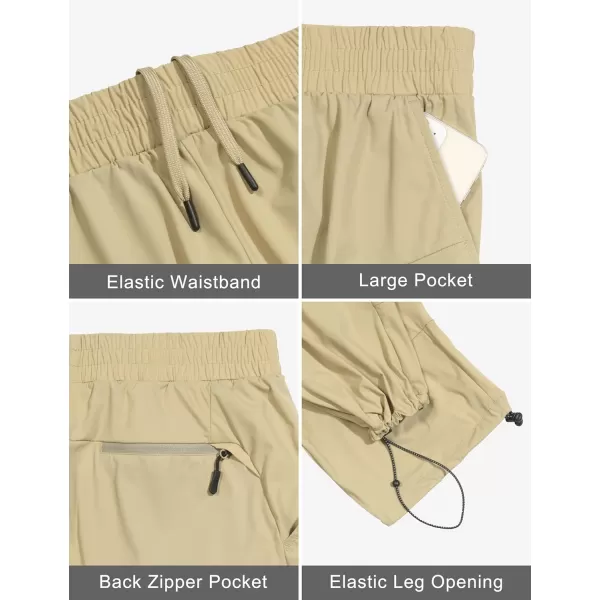 Little Donkey Andy Men's Quick Dry Capri Pants, Stretch Lightweight Summer Crop Pants Below Knee for Hiking, Jogging