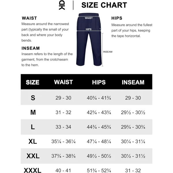 Little Donkey Andy Men's Quick Dry Capri Pants, Stretch Lightweight Summer Crop Pants Below Knee for Hiking, Jogging