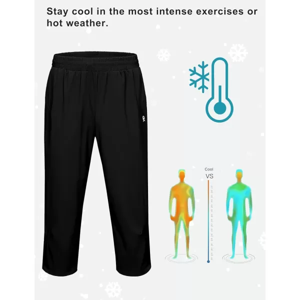 Little Donkey Andy Men's Quick Dry Capri Pants, Stretch Lightweight Summer Crop Pants Below Knee for Hiking, Jogging