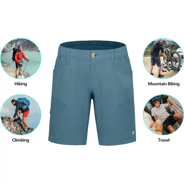 Little Donkey Andy Men's Quick Dry Shorts for Hiking Walking Work, Multi-Pockets Moisture-Wicking