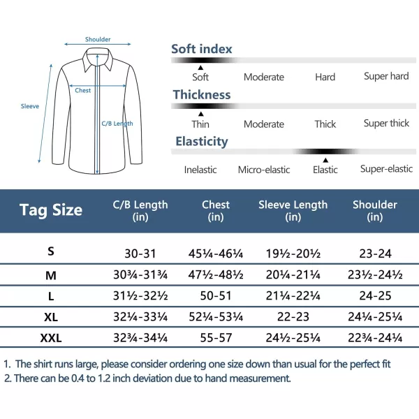 Little Donkey Andy Men's Quick-Dry Stretch Long Sleeve Shirt for Hiking, Travel