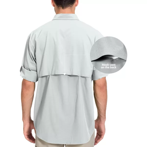 Little Donkey Andy Men's Quick-Dry Stretch Long Sleeve Shirt for Hiking, Travel