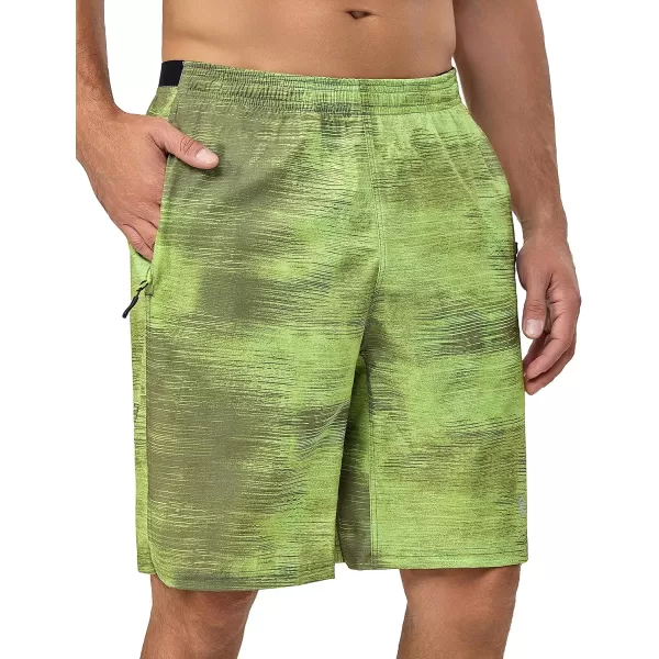 Little Donkey Andy Men's Quick Dry Swim Trunks 9 Inch Stretch Board Shorts with Compression Liner for Beach Sports Casual