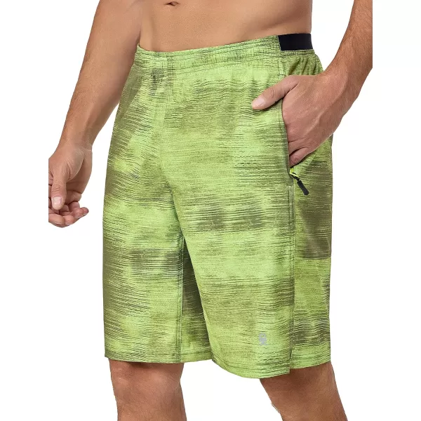 Little Donkey Andy Men's Quick Dry Swim Trunks 9 Inch Stretch Board Shorts with Compression Liner for Beach Sports Casual