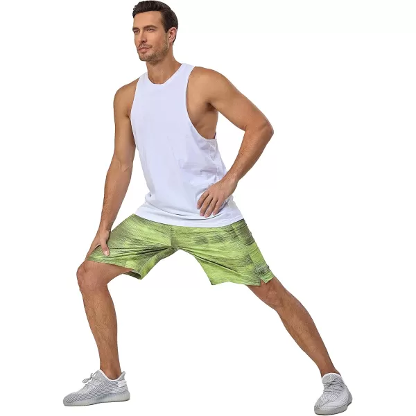Little Donkey Andy Men's Quick Dry Swim Trunks 9 Inch Stretch Board Shorts with Compression Liner for Beach Sports Casual