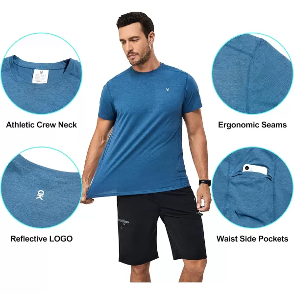 Little Donkey Andy Mens Quick Dry T-Shirt Crew Neck Moisture-Wicking Short Sleeve Tees for Running Hiking Golf