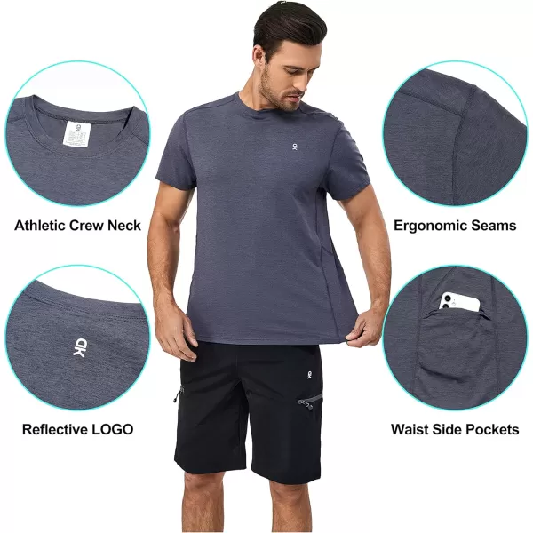 Little Donkey Andy Mens Quick Dry T-Shirt Crew Neck Moisture-Wicking Short Sleeve Tees for Running Hiking Golf