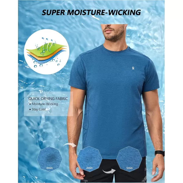 Little Donkey Andy Mens Quick Dry T-Shirt Crew Neck Moisture-Wicking Short Sleeve Tees for Running Hiking Golf