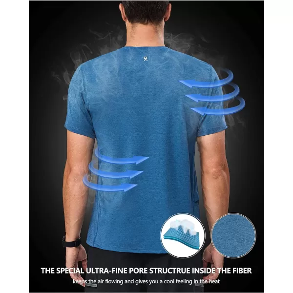 Little Donkey Andy Mens Quick Dry T-Shirt Crew Neck Moisture-Wicking Short Sleeve Tees for Running Hiking Golf