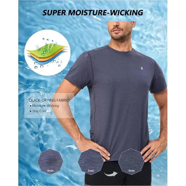 Little Donkey Andy Mens Quick Dry T-Shirt Crew Neck Moisture-Wicking Short Sleeve Tees for Running Hiking Golf