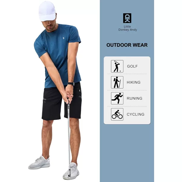 Little Donkey Andy Mens Quick Dry T-Shirt Crew Neck Moisture-Wicking Short Sleeve Tees for Running Hiking Golf