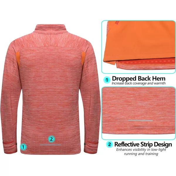 Little Donkey Andy Men's Quick Dry Warm Lightweight Running Jacket Full Zip Thermal Hybrid Thumbholes Golf Track Jacket