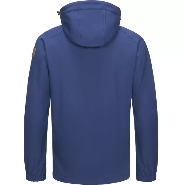 Little Donkey Andy Men's Softshell Hiking Jackets Ski Snow Fleece Lined Lightweight Windproof Water Repellent Removable Hood