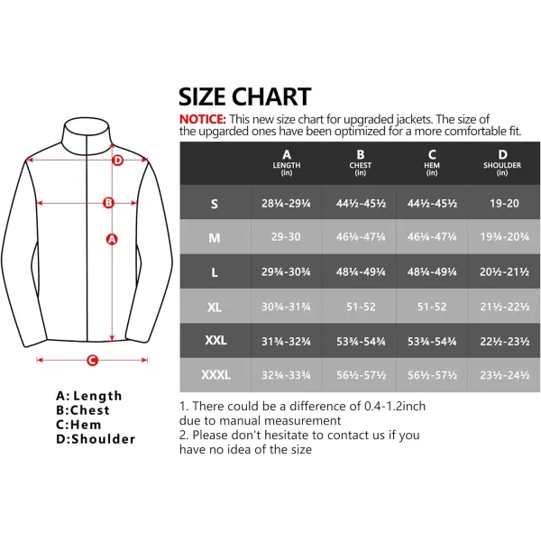Little Donkey Andy Men's Softshell Jacket with Hood, Fleece Lined Winter Jackets for Hiking, Windproof Water-Repellent