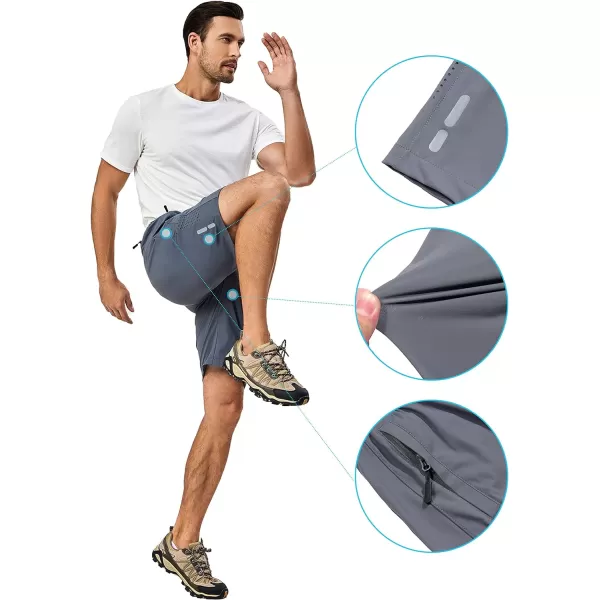 Little Donkey Andy Men's Stretch Hiking Shorts Quick Dry Lightweight Athletic Shorts for Running Basketball