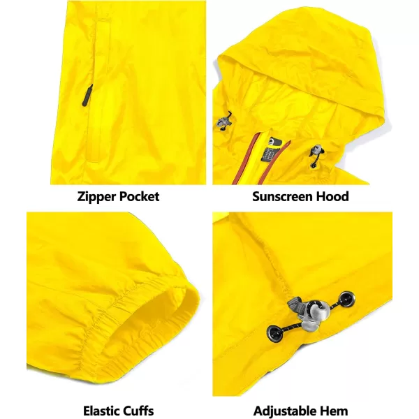 Little Donkey Andy Men’s UPF 50+ Sun Protection Jacket Packable Lightweight Full Zip Hoodie for Running Travel Outdoors