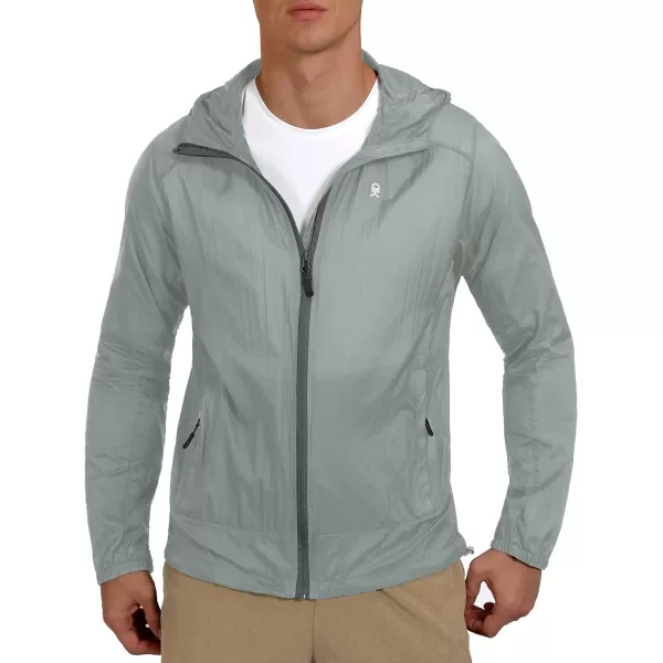 Little Donkey Andy Men’s UPF 50+ Sun Protection Jacket Packable Lightweight Full Zip Hoodie for Running Travel Outdoors