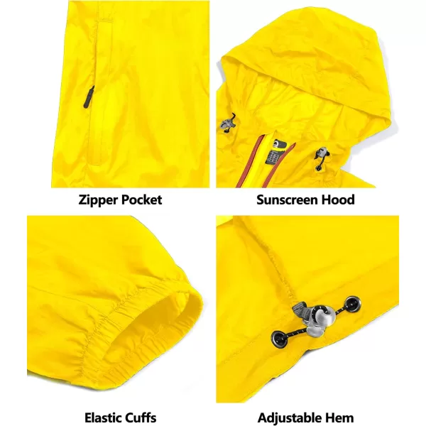 Little Donkey Andy Men’s UPF 50+ Sun Protection Jacket Packable Lightweight Full Zip Hoodie for Running Travel Outdoors